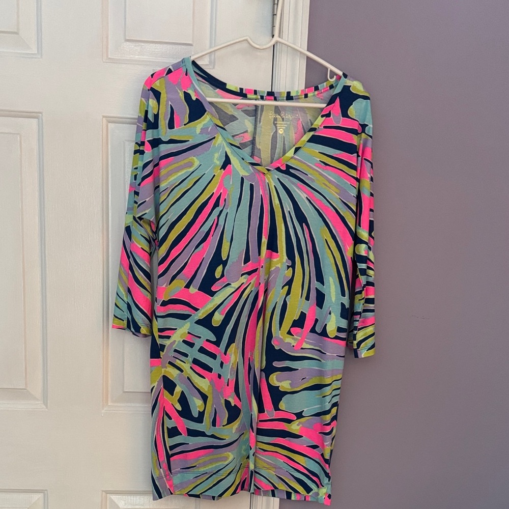 Lilly Pulitzer Pink and Blue Cotton Dress